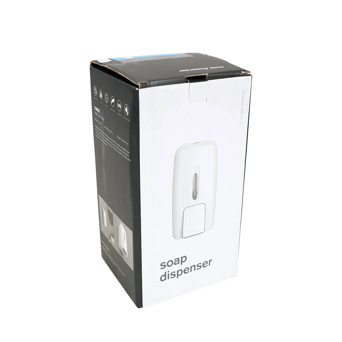 Distributeur de savon liquide mural professionnel ABS 800ml blanc - Distributeur de savon-6