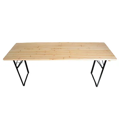 Table brasserie pliante bois / métal 177 x 60 x 75 cm - Tables pliantes, Tables traiteur