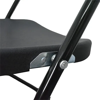 Chaise pliante noire polypropylène / métal 45 x 43 x 81 cm - Chaises d'intérieur-1