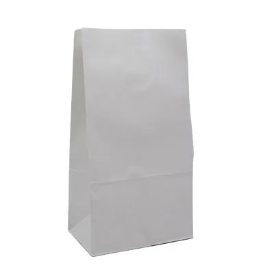 Sacs SOS kraft blanc 19+12x36 cm – Paquet de 250 – Papier 75 g/m² - Sacs SOS-1