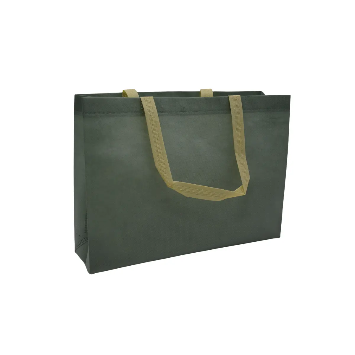 Sac cabas polypropylène non tissé bleu ardoise 40+10x30 cm - Sacs non tissés
