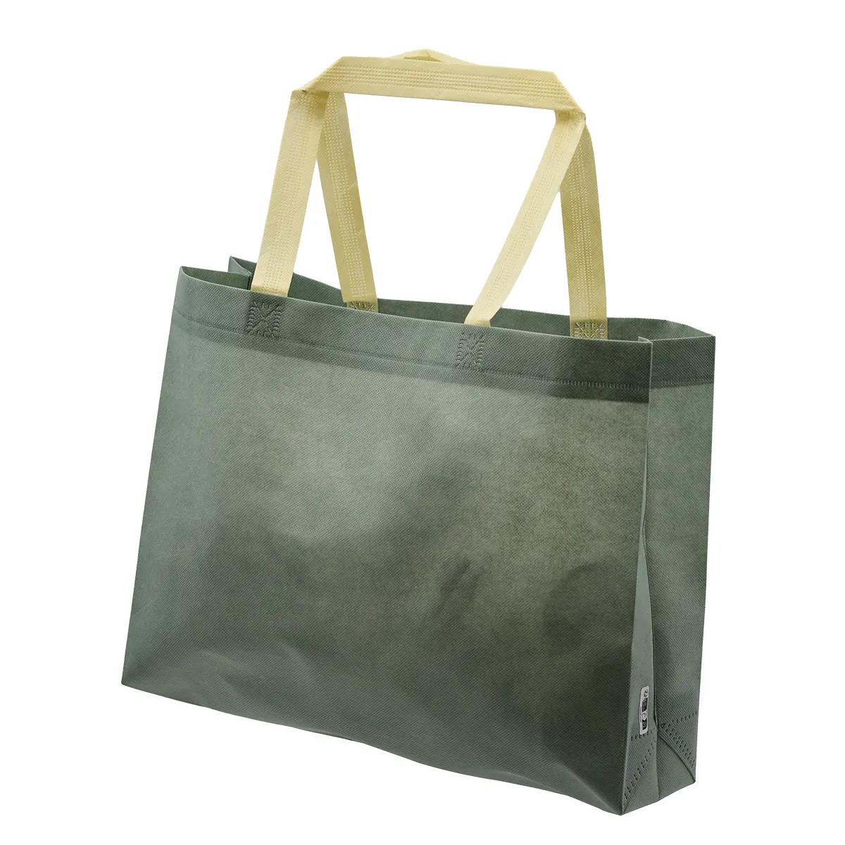 Sac cabas polypropylène non tissé bleu ardoise 40+10x30 cm - Sacs non tissés-3