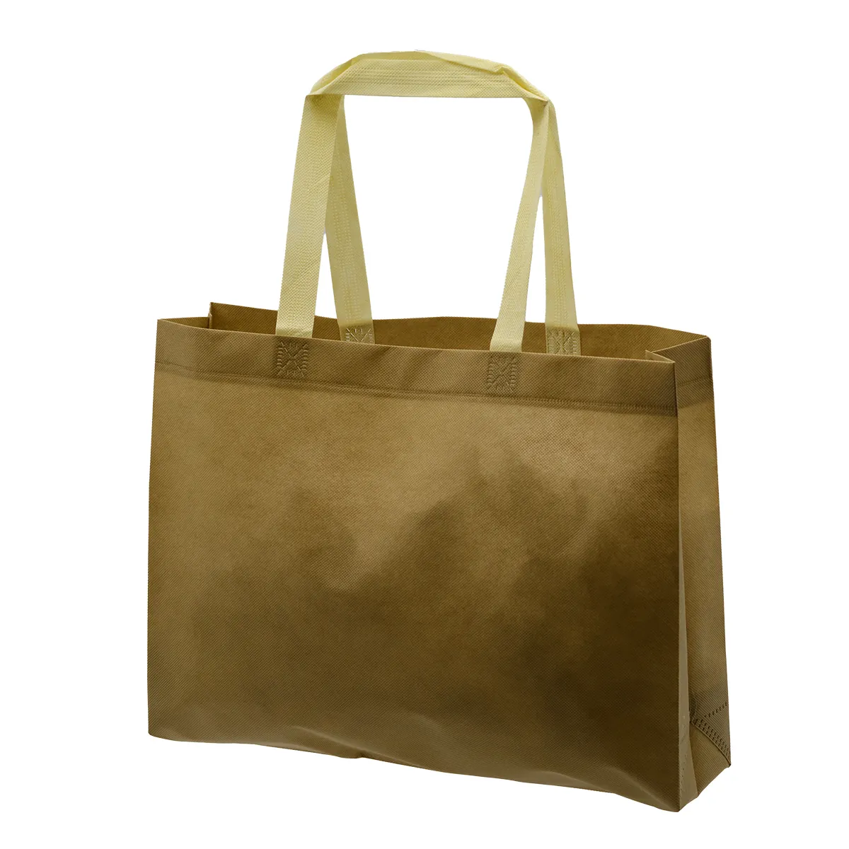 Sac cabas polypropylène non tissé écru 40+10x30 cm - Sacs non tissés-3