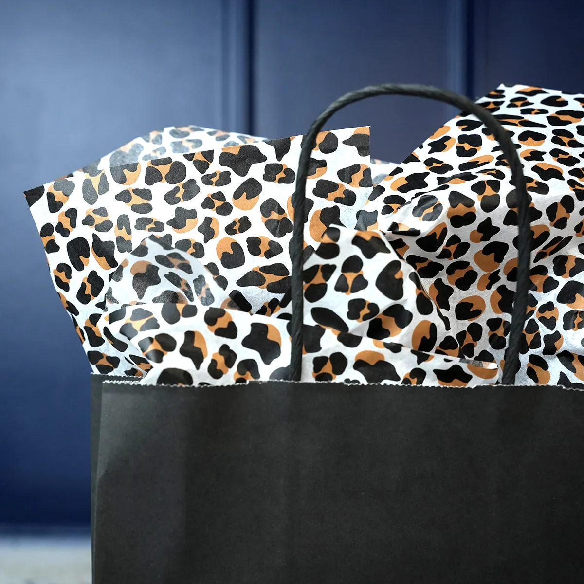 Papier de soie imprimé léopard 50x70cm 17g/m² – Paquet de 120 feuilles - Papiers de soie-3