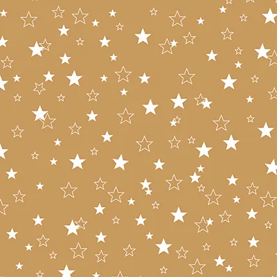 Papier cadeau kraft brun étoiles blanches 70 cm x 50 m 80 g/m² – Le rouleau - Papiers cadeaux kraft à motifs