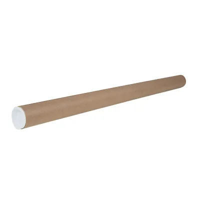 Tube carton L.75 cm x Ø 50/54 mm avec embouts plastiques – Paquet de 50 - Tubes carton emballage