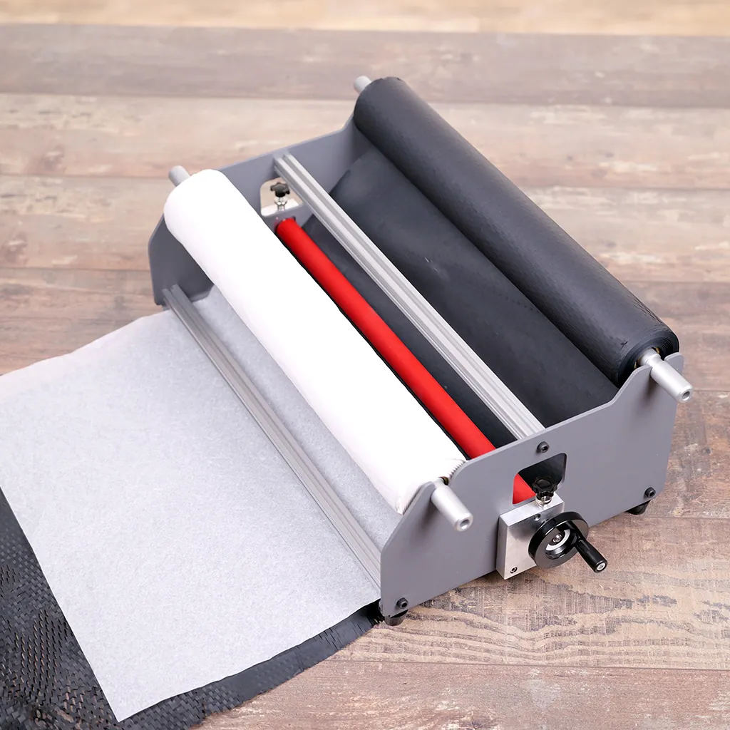 Dérouleur papier de comptoir 2 rouleaux 50 cm à poser - Dévidoirs papiers cadeaux et bolducs-3