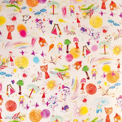Papier cadeau Kid - Multicolore - 70 cm x 100 m - Le rouleau - Papiers cadeaux enfants