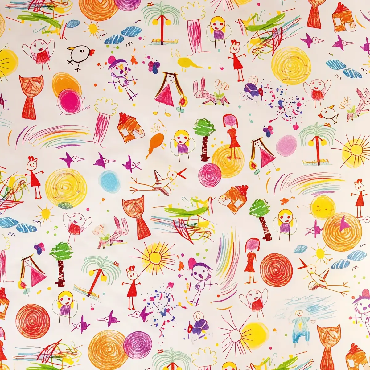 Papier cadeau Kid - Multicolore - 70 cm x 100 m - Le rouleau - Papiers cadeaux enfants-1