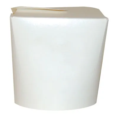 Boîte à pâtes carton 500 ml fermeture croisillon - Emballage pasta box - Blanc - Lot de 50 - Pots à soupe, Boîtes à pâtes-1