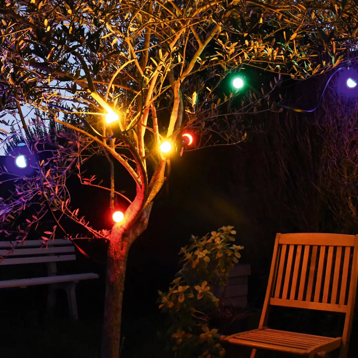 Guirlande extérieure 10 ampoules B22 LED - Guirlandes extérieures-3