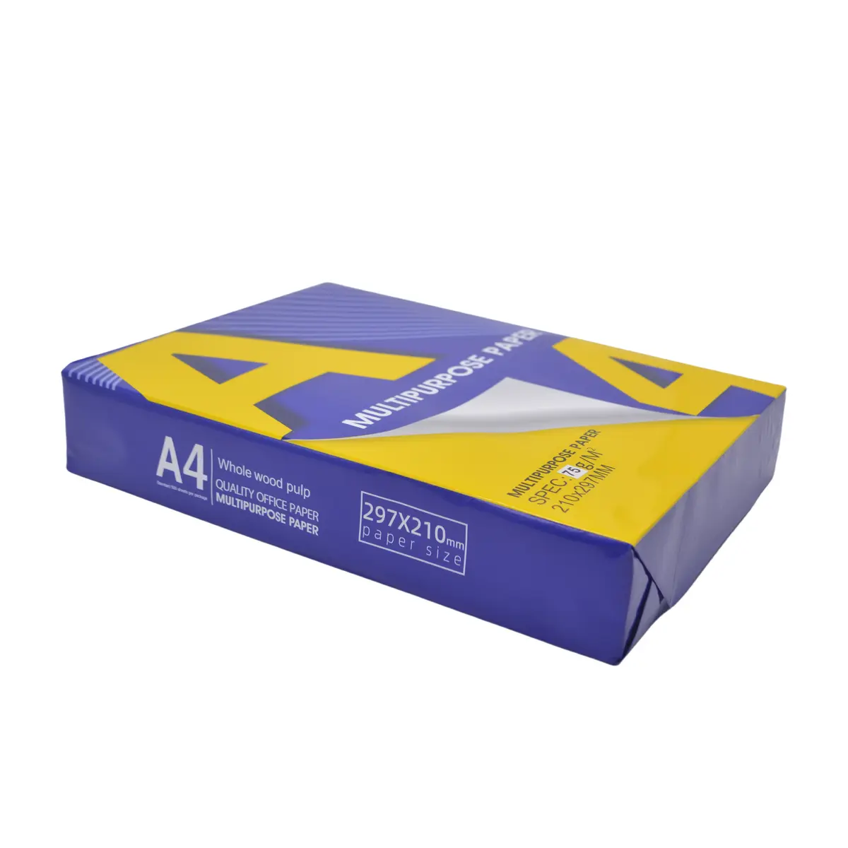 Papier blanc A4 économique 75g – Carton de 5 ramettes - Papier imprimante-1