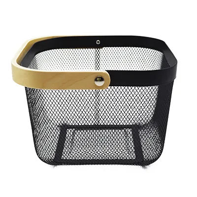 Panier libre-service métal mesh carré 8 litres - Paniers libre-service et chariots-1