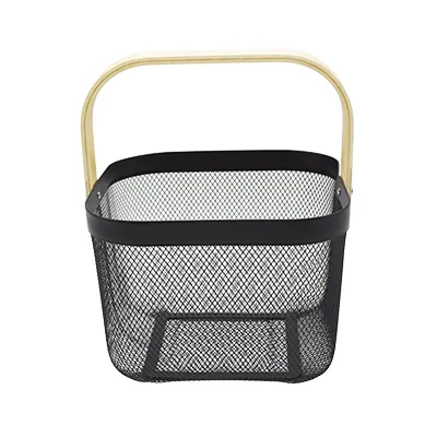 Panier libre-service métal mesh carré 8 litres - Paniers magasin-2