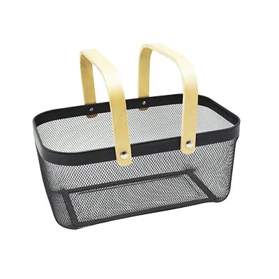Panier libre-service métal mesh rectangle - 13 litres - Paniers magasin-3