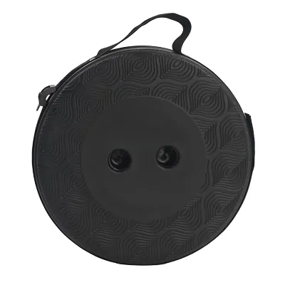 Tabouret télescopique pliant noir plastique Ø25cm H45cm, coussin intégré - Tabourets marchepieds-14