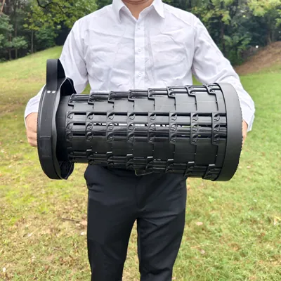 Tabouret télescopique pliant noir plastique Ø25cm H45cm, coussin intégré - Tabourets marchepieds-15