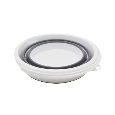 Seau pliable 12L avec poignée ergonomique plastique blanc / gris - Lavage sols-2