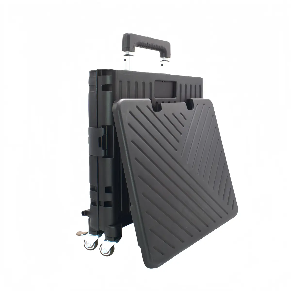 Bac pliant 35 L avec roulettes et poignée télescopique – chariot caisse mobile - Porte-blocs et Porte-documents-4