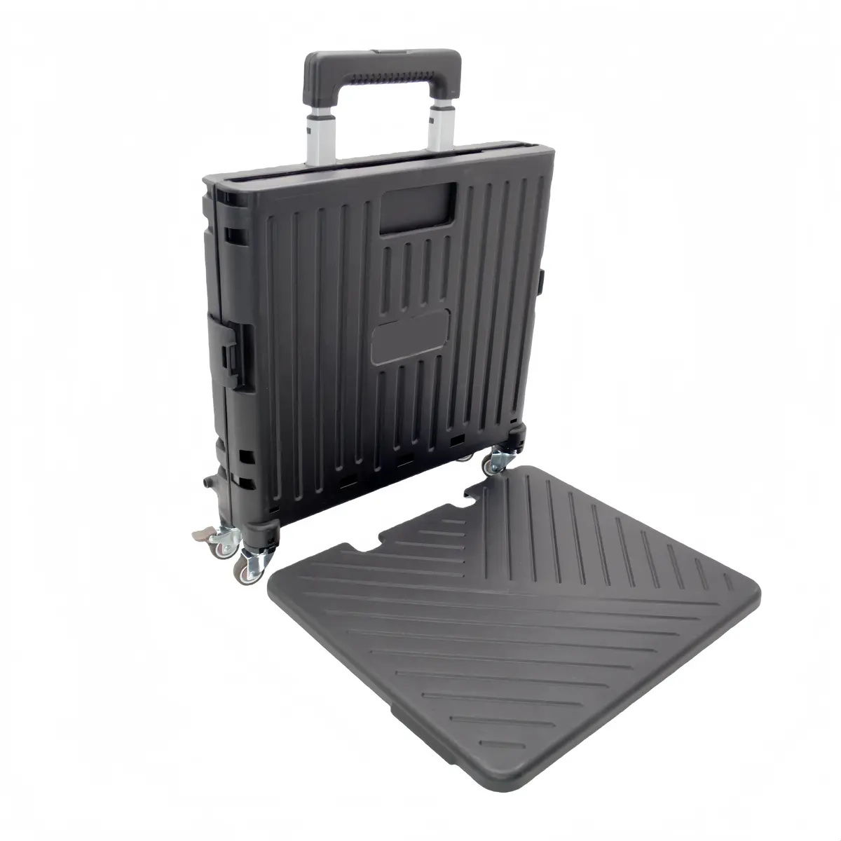 Bac pliant 35 L avec roulettes et poignée télescopique – chariot caisse mobile - Porte-blocs et Porte-documents-5