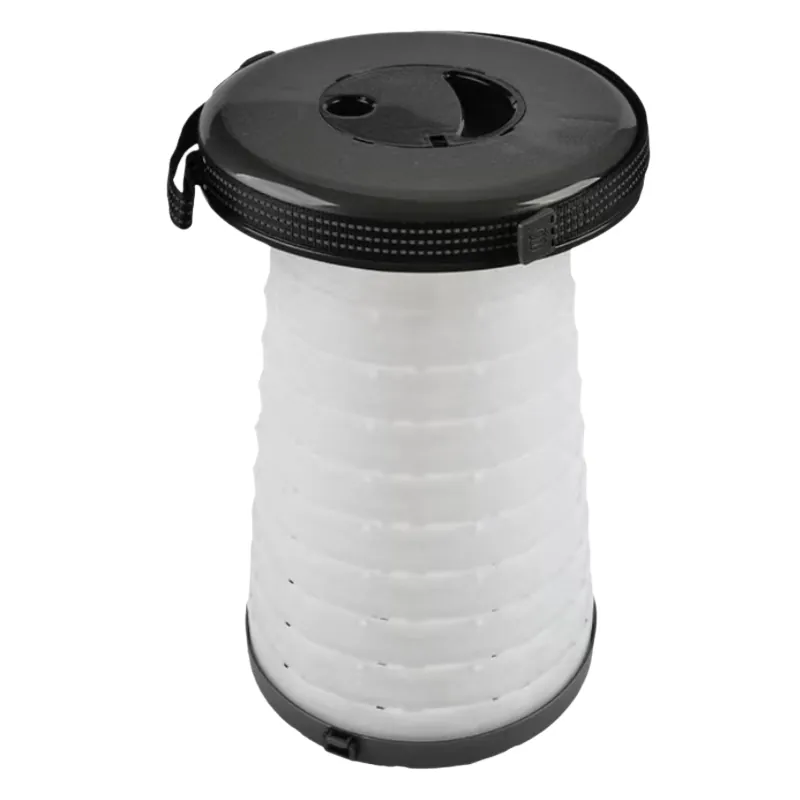 Tabouret télescopique pliant lumineux plastique Ø25cm H42cm - Tabouret pliant portable - Tabouret retractable - Tabourets marchepieds-3