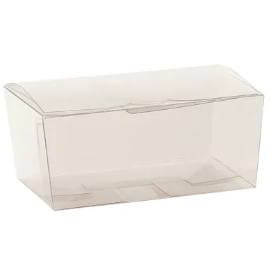 Ballotin transparent 12,5 x 8 x 6,5 cm PVC - Ballotin chocolats vide - Lot de 10 - Ballotins chocolats