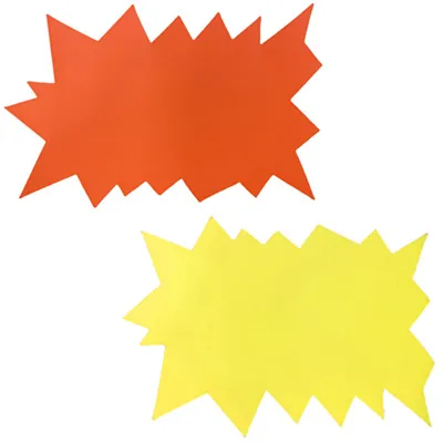 Éclatés fluo 2 faces - Cartons indélébiles