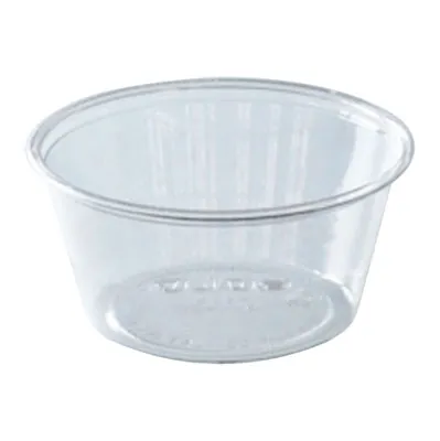 Pot à sauce plastique transparent 100 ml - Coupelle jetable - Lot de 250 - Pots à sauce, Verrines jetables
