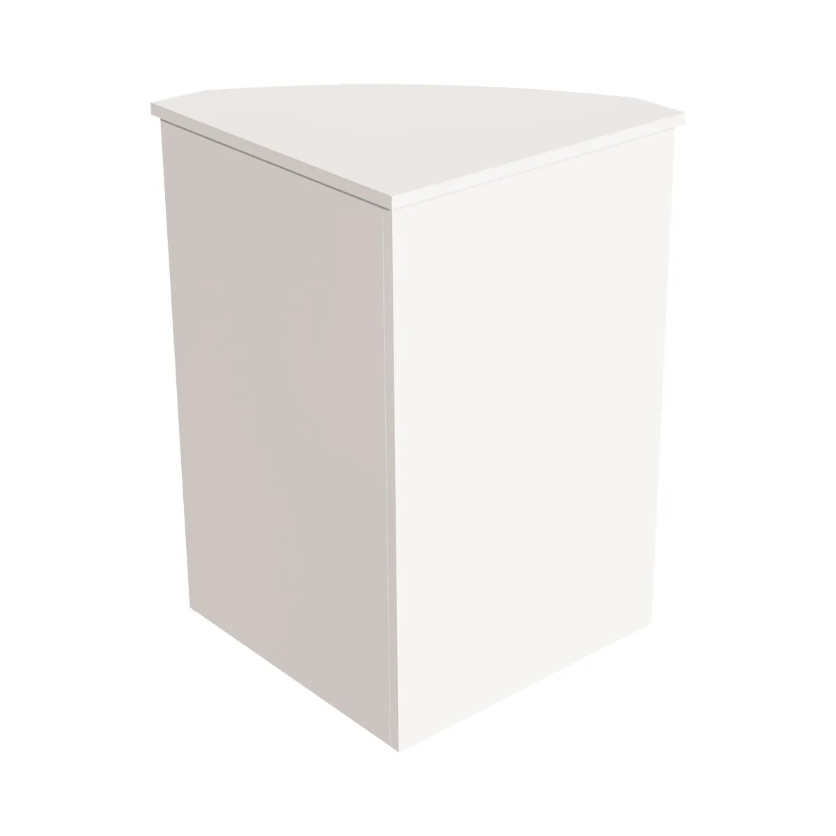 Comptoir d'angle blanc craie 52 x 52 x 88 cm - Comptoirs One-2