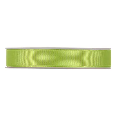 Ruban gros grain vert anis 15 mm x 20 m coton - Rubans tissu, Cordons