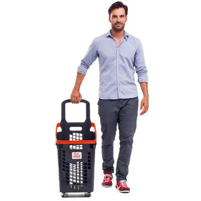 Panier à roulettes - Paniers magasin-2