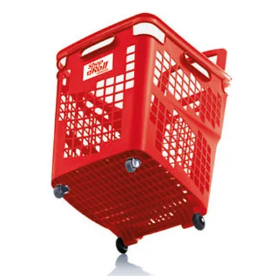 Panier libre-service à roulettes - Paniers magasin-2