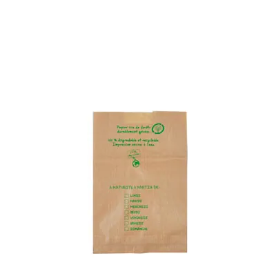 Sac fruits et légumes kraft brun 500g 14 x 9 x 21 cm - Sac papier primeur - Lot de 1000 - Sacs fruits et légumes-1