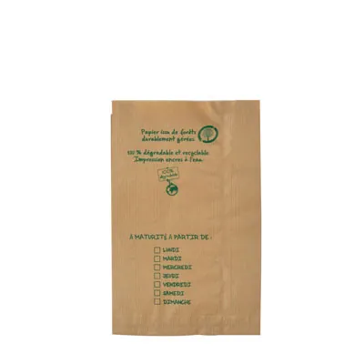 Sac fruits et légumes kraft brun 1kg 17 x 6 x 26 cm - Sac papier primeur - Lot de 1000 - Sacs fruits et légumes-1
