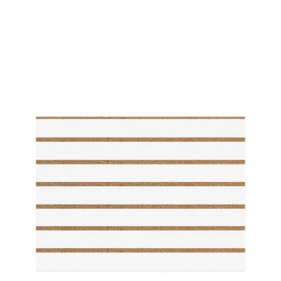 Panneau rainuré Blanc Craie, entraxe 10 cm - Ligne Memphis