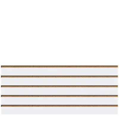 Panneau rainuré Blanc Craie, entraxe 10 cm - Ligne Memphis