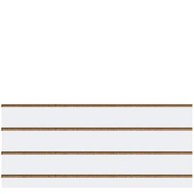 Panneau rainuré Blanc Craie, entraxe 15 cm - Ligne Memphis