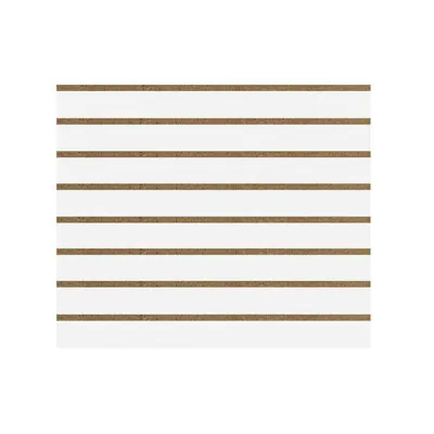 Panneau rainuré Blanc craie, entraxe 10 cm - Fonds rainurés Ligne Store