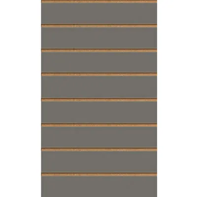 Panneau rainuré Anthracite, entraxe 15 cm - Ligne Crémawall