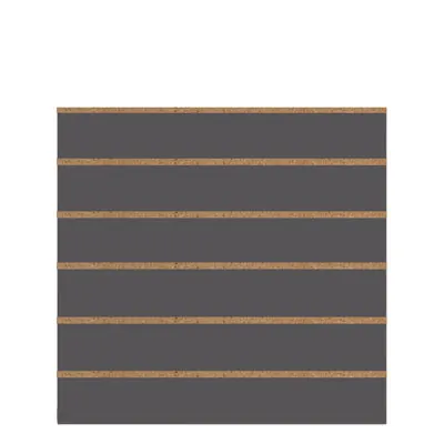 Panneau rainuré Gris anthracite, entraxe 15 cm - Ligne Memphis