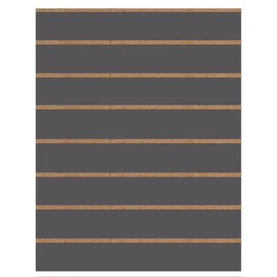 Panneau rainuré Gris anthracite , entraxe 15 cm  - Ligne Memphis