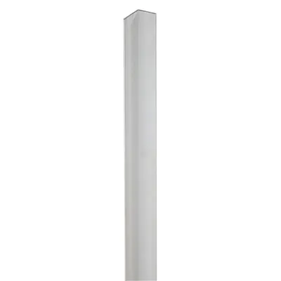 Cornière aluminium pour panneau rainuré L 240 cm gris finition brut - Profils aluminium