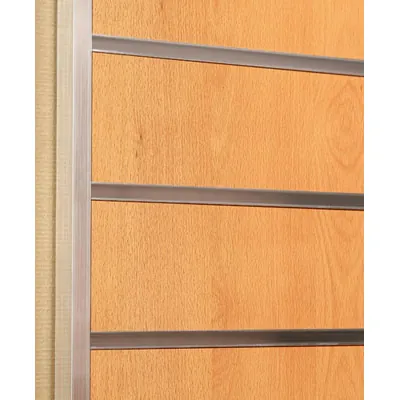 Cornière aluminium pour panneau rainuré L 240 cm gris finition brut - Profils aluminium-1