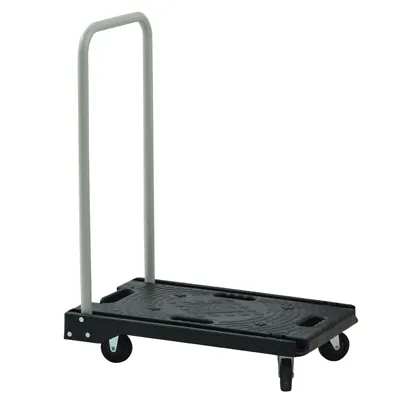 Chariot plateforme 59 x 38 x 79 cm 100kg - Chariot pliable - Chariot de manutention - Noir - Chariots de manutention