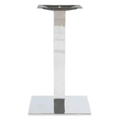 Pied de table métal chromé 40 x 40 x H 72 cm - Tables