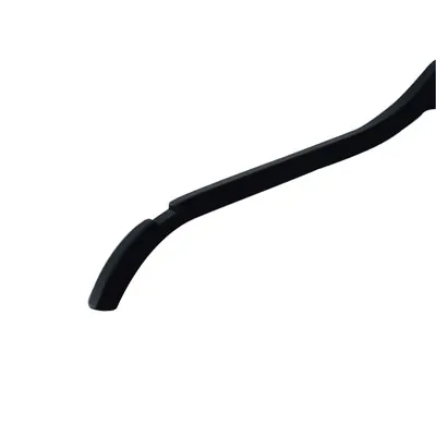 Cintre bois noir laminé avec encoches 41,5 cm - Cintre chemise - Cintre robe - Lot de 10 - Cintres bois-1