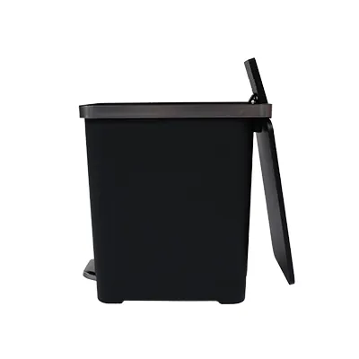 Poubelle professionnelle slim noire 10 L L 17,5 x P 29,5 x H 32 cm - Poubelles professionnelles-2