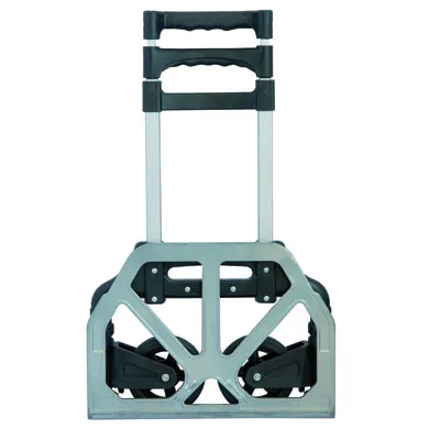 Chariot diable aluminium bavette repliable 70kg - Diable de transport - Diable manutention - Gris - Chariots diables-1