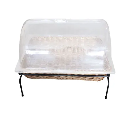 Présentoir corbeille à pain avec couvercle 40 x 30 x 7 cm - Vanneries