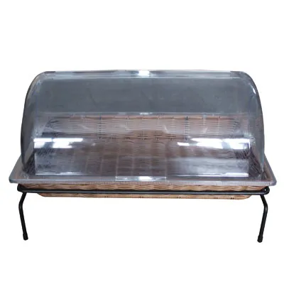 Présentoir corbeille à pain avec couvercle 53,5 x 33 x 14 cm - Vanneries-1